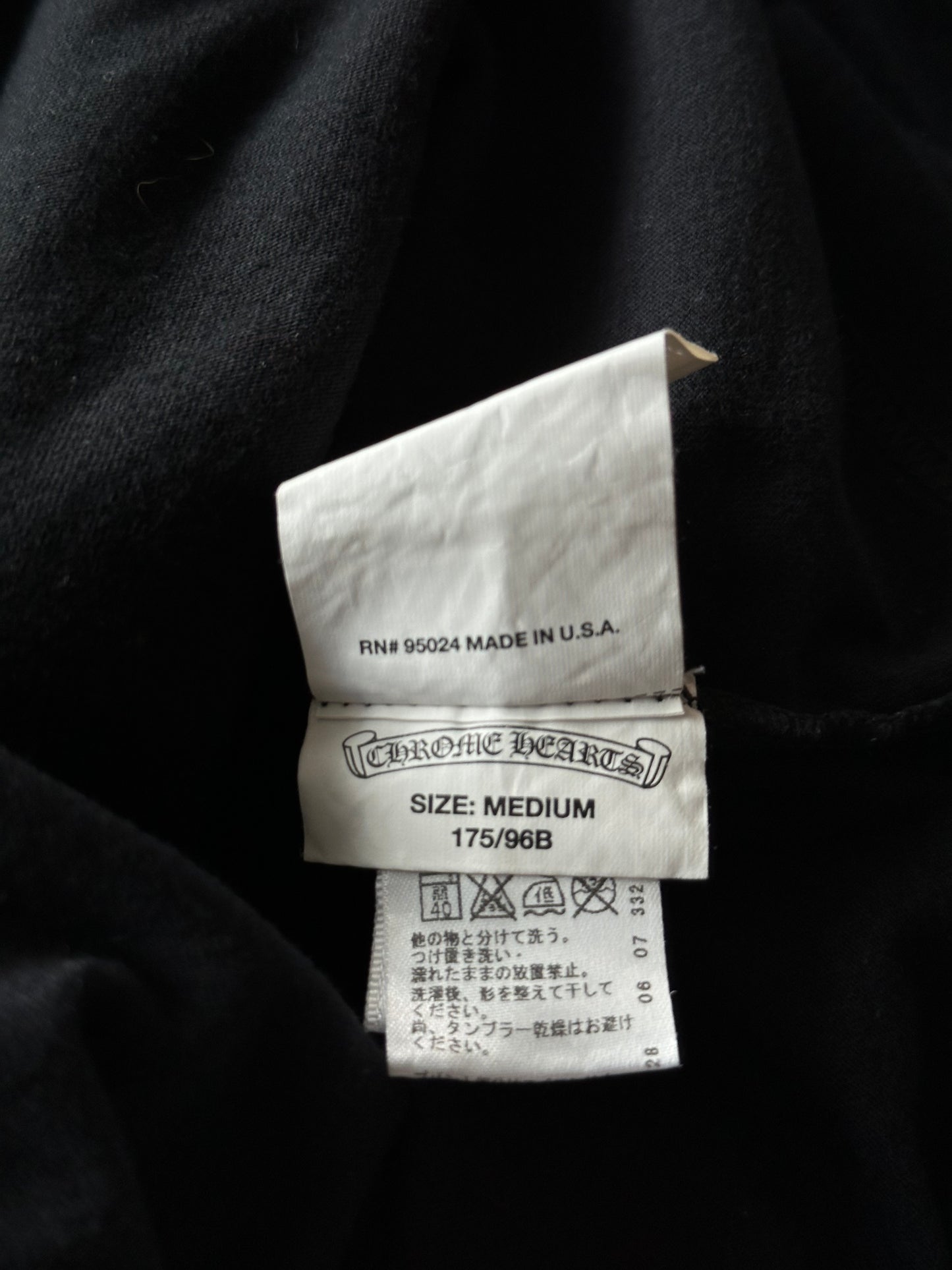 Chrome Hearts Black & White Star T-Shirt