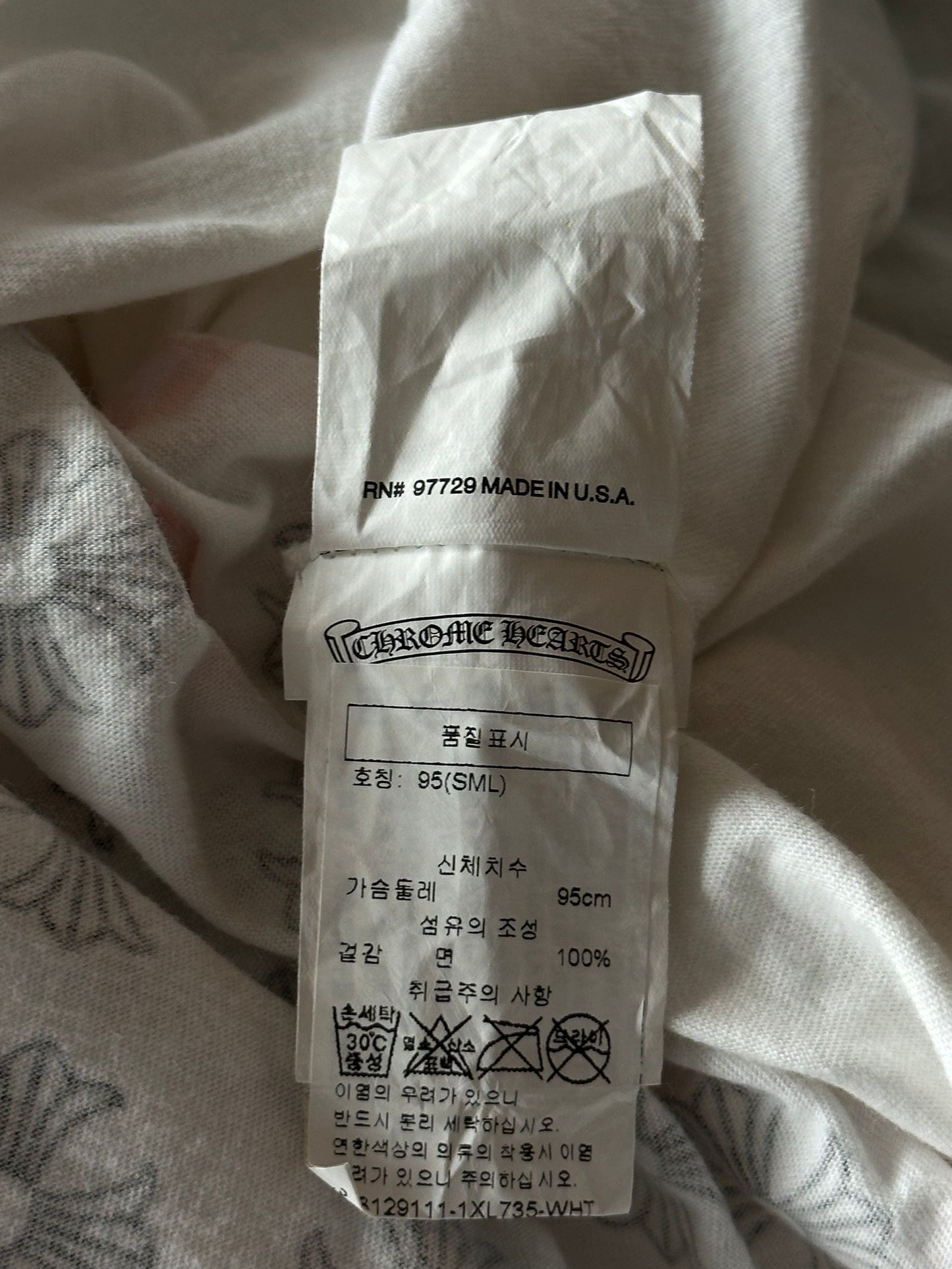Chrome Hearts White & Red Made In Hollywood T-Shirt