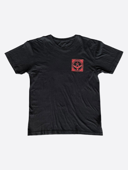 Chrome Hearts Black & Red Foti Jarvis Logo T-Shirt