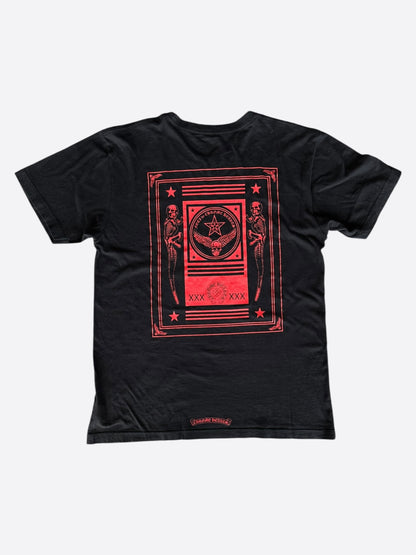 Chrome Hearts Black & Red Foti Jarvis Logo T-Shirt
