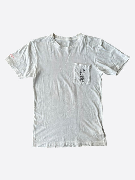 Chrome Hearts White & Red Made In Hollywood T-Shirt