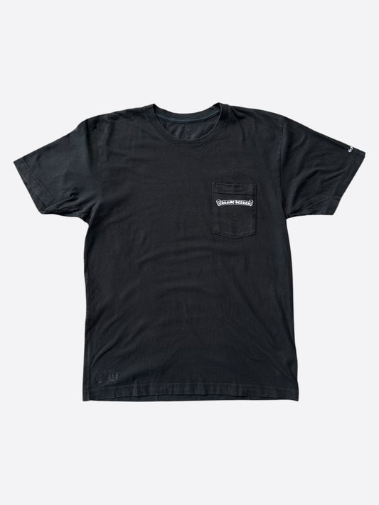 Chrome Hearts Black & White Scroll Logo T-Shirt
