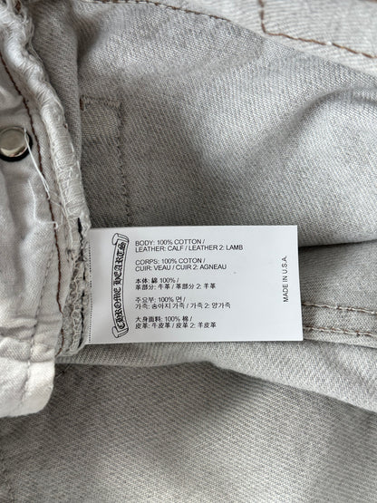 Chrome Hearts Levis White & Mixed Cross Patch Jeans