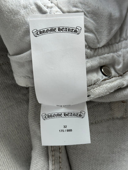 Chrome Hearts Levis White & Mixed Cross Patch Jeans