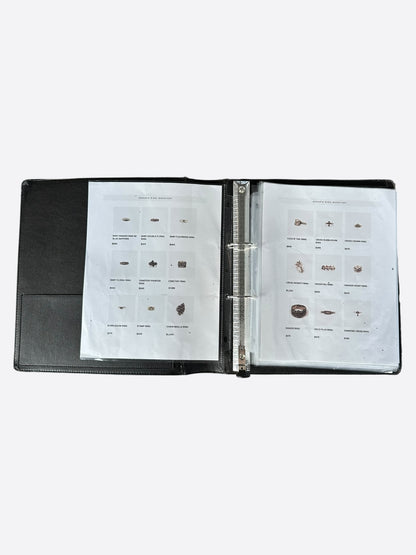 Chrome Hearts Black Leather Binder