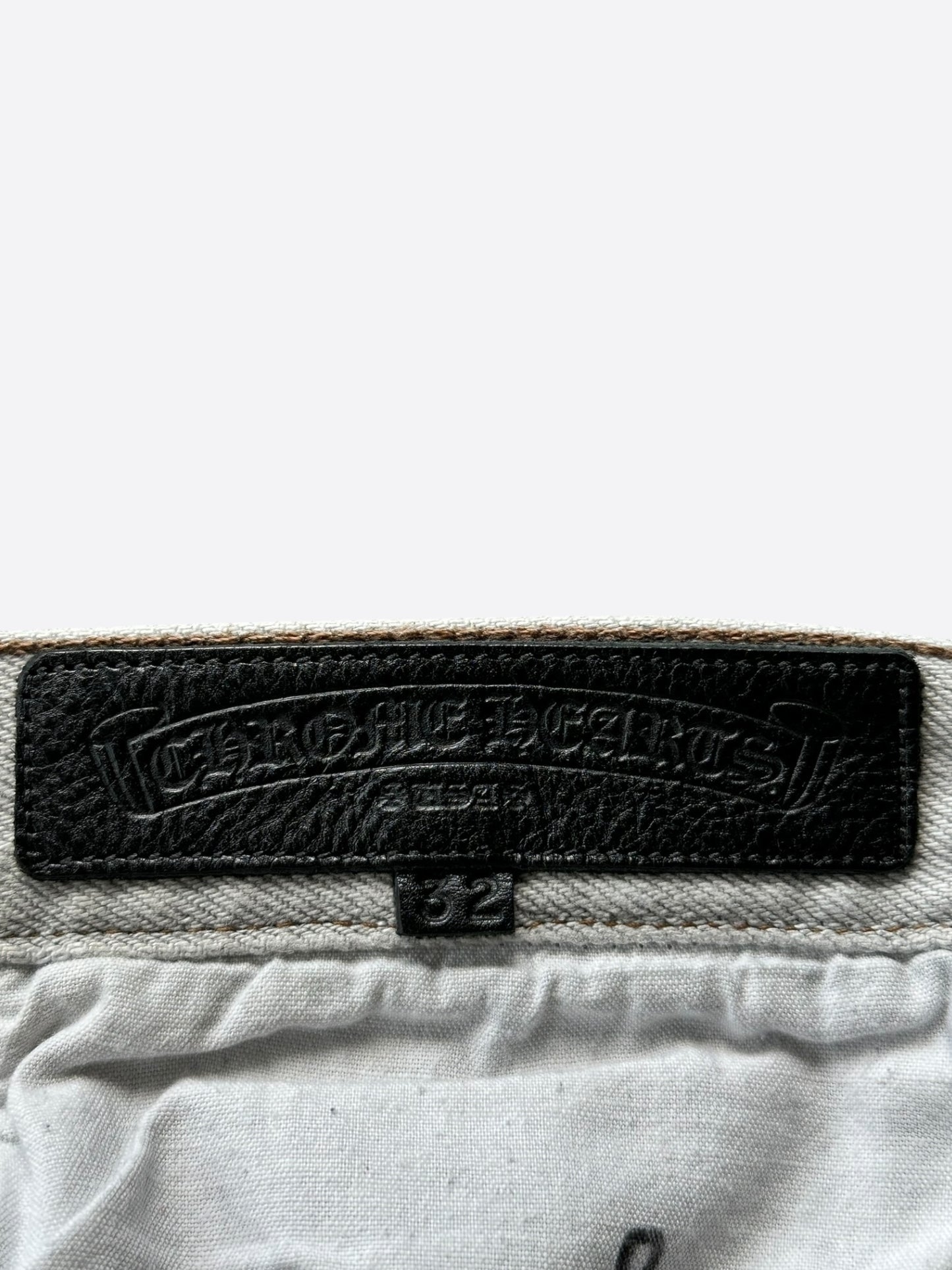 Chrome Hearts Levis White & Mixed Cross Patch Jeans
