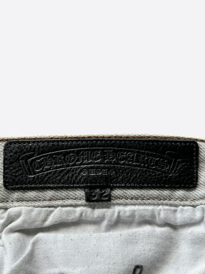 Chrome Hearts Levis White & Mixed Cross Patch Jeans