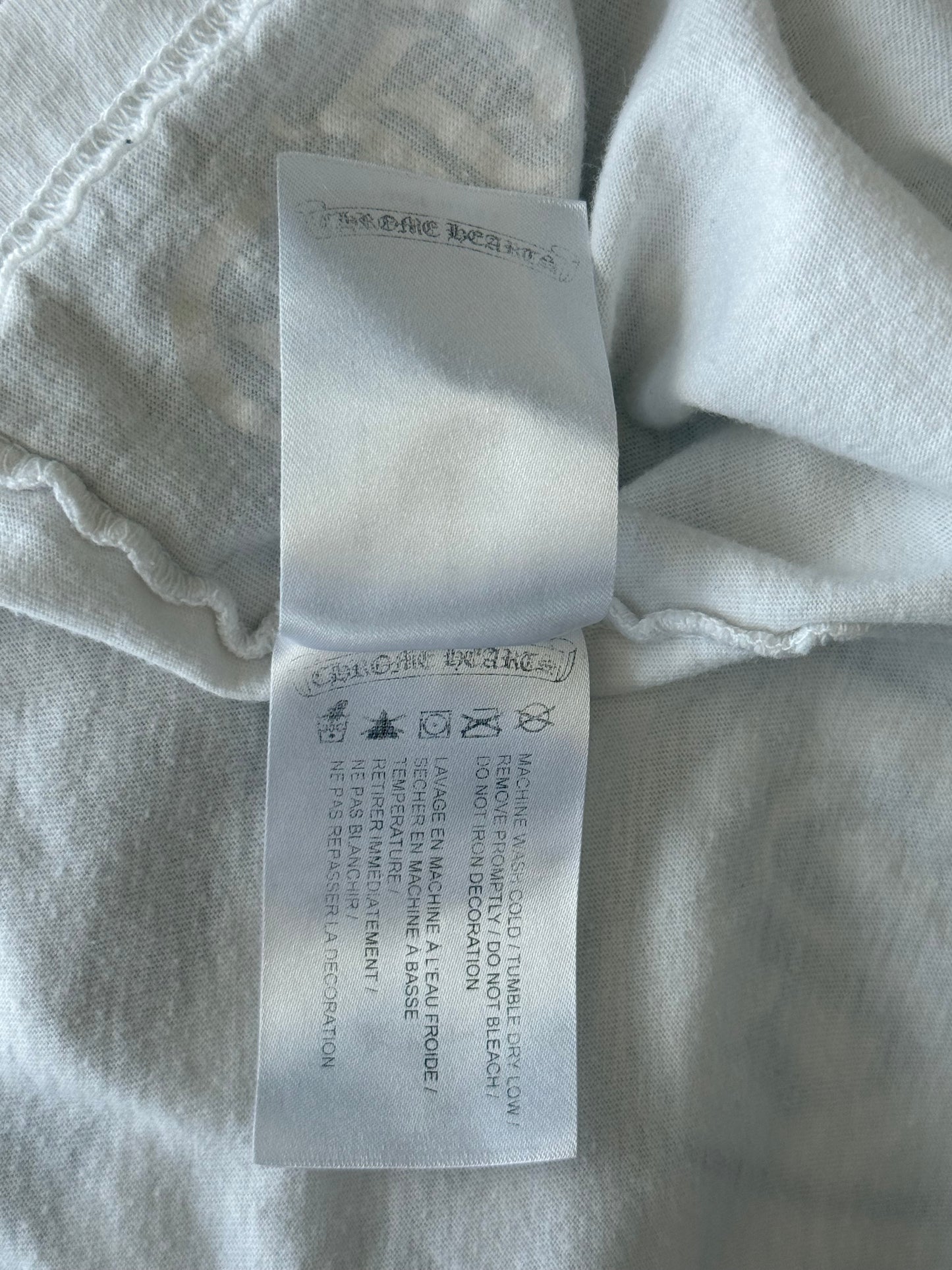 Chrome Hearts White & Black St. Barth Exclusive Horseshoe Logo T-Shirt