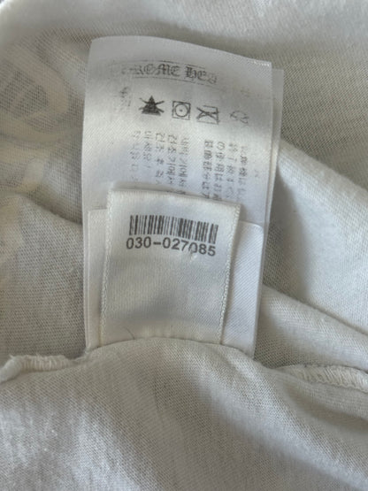 Chrome Hearts White & Black St. Barth Exclusive Horseshoe Logo T-Shirt