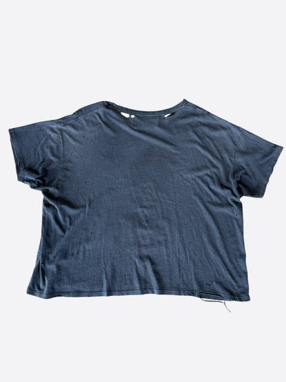 Paly Navy & White Loves Of Liz Graphic Distressed T-Shirt