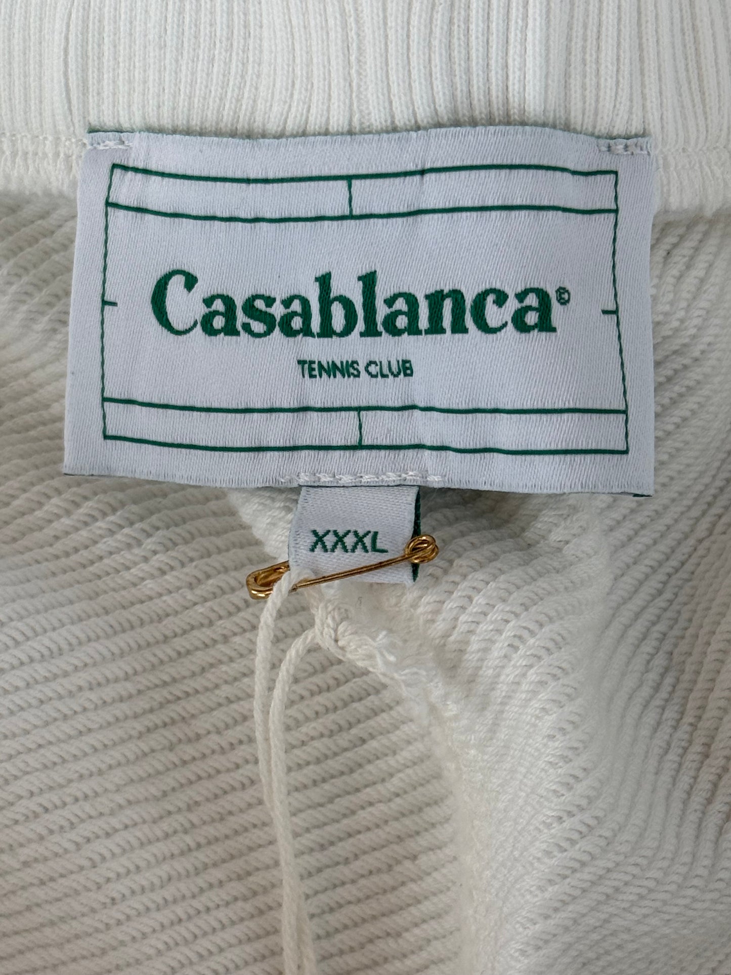 Casablanca White & Multicolor Le Jeu Embroidered Logo Shorts