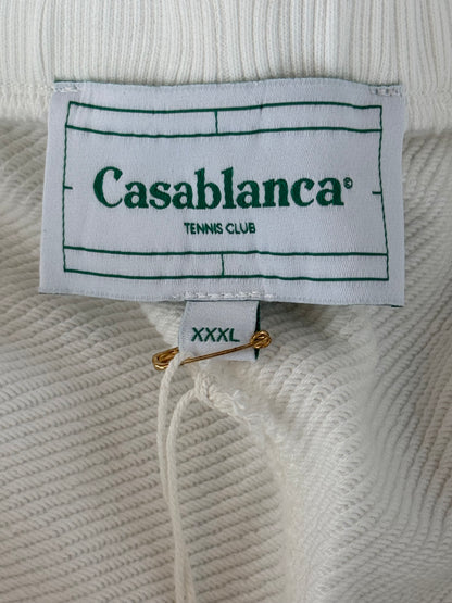 Casablanca White & Multicolor Le Jeu Embroidered Logo Shorts