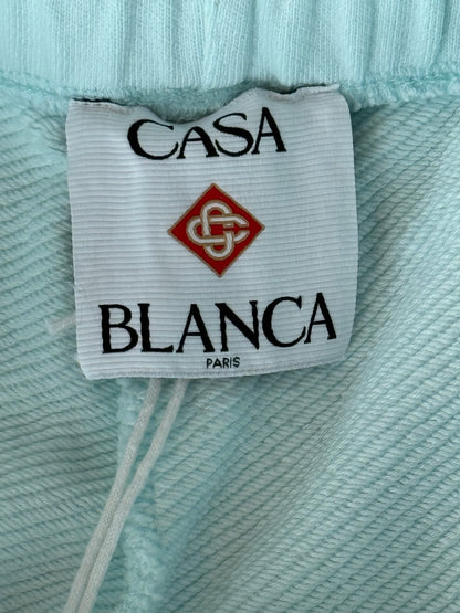 Casablanca Blue Manga Tennis Ball Logo Shorts