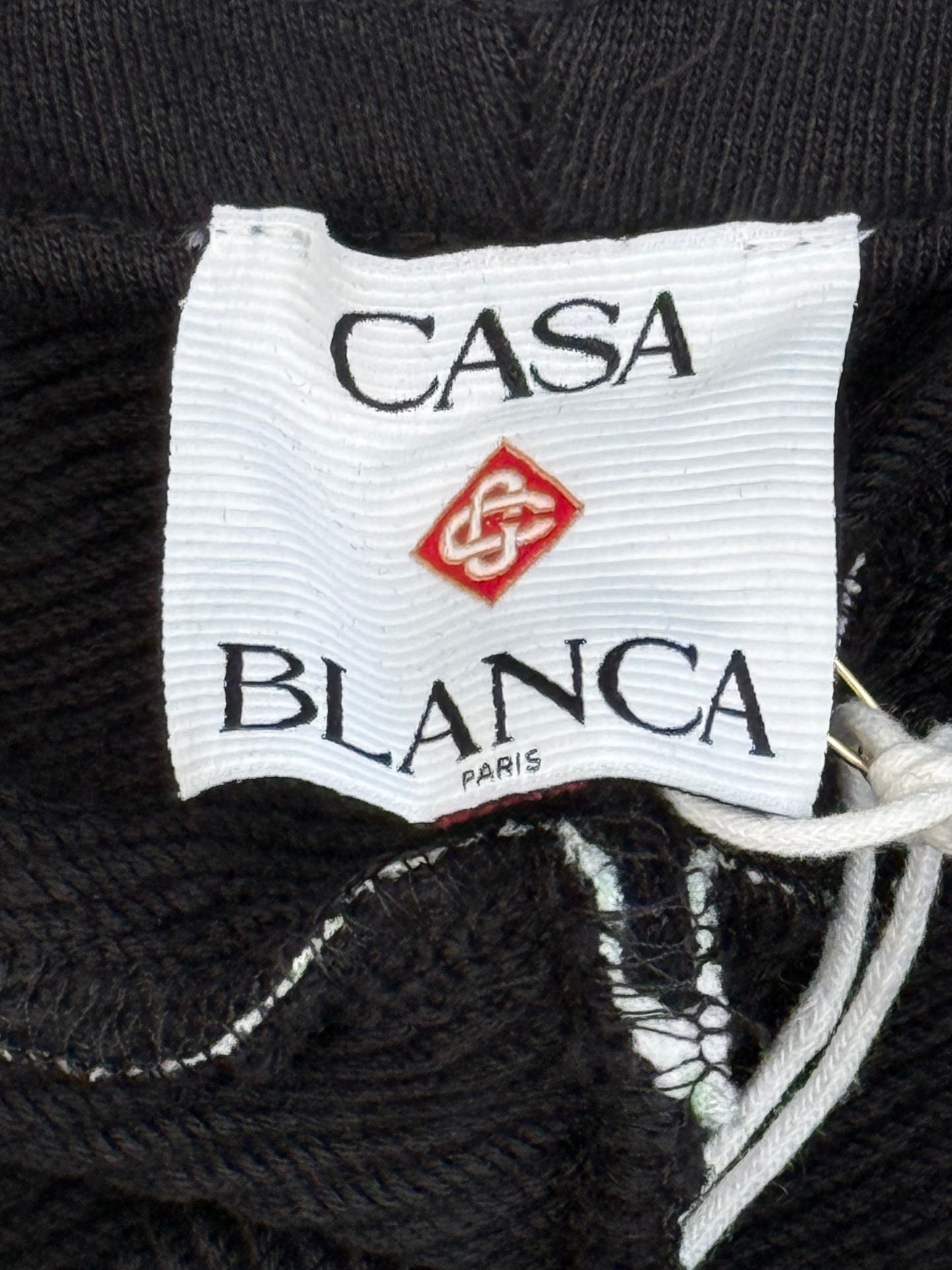 Casablanca Black & Gradient Embroidered Logo Sweatpants