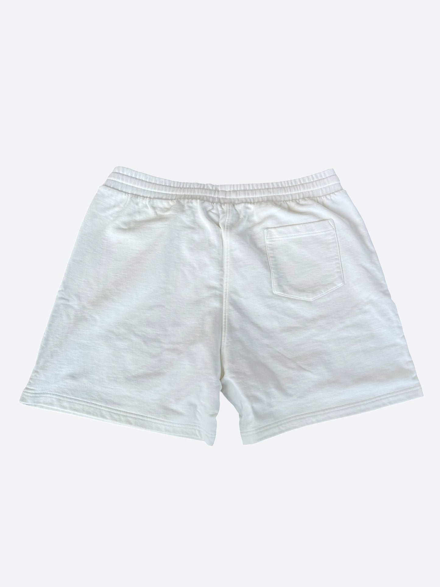 Casablanca White & Multicolor Le Jeu Embroidered Logo Shorts