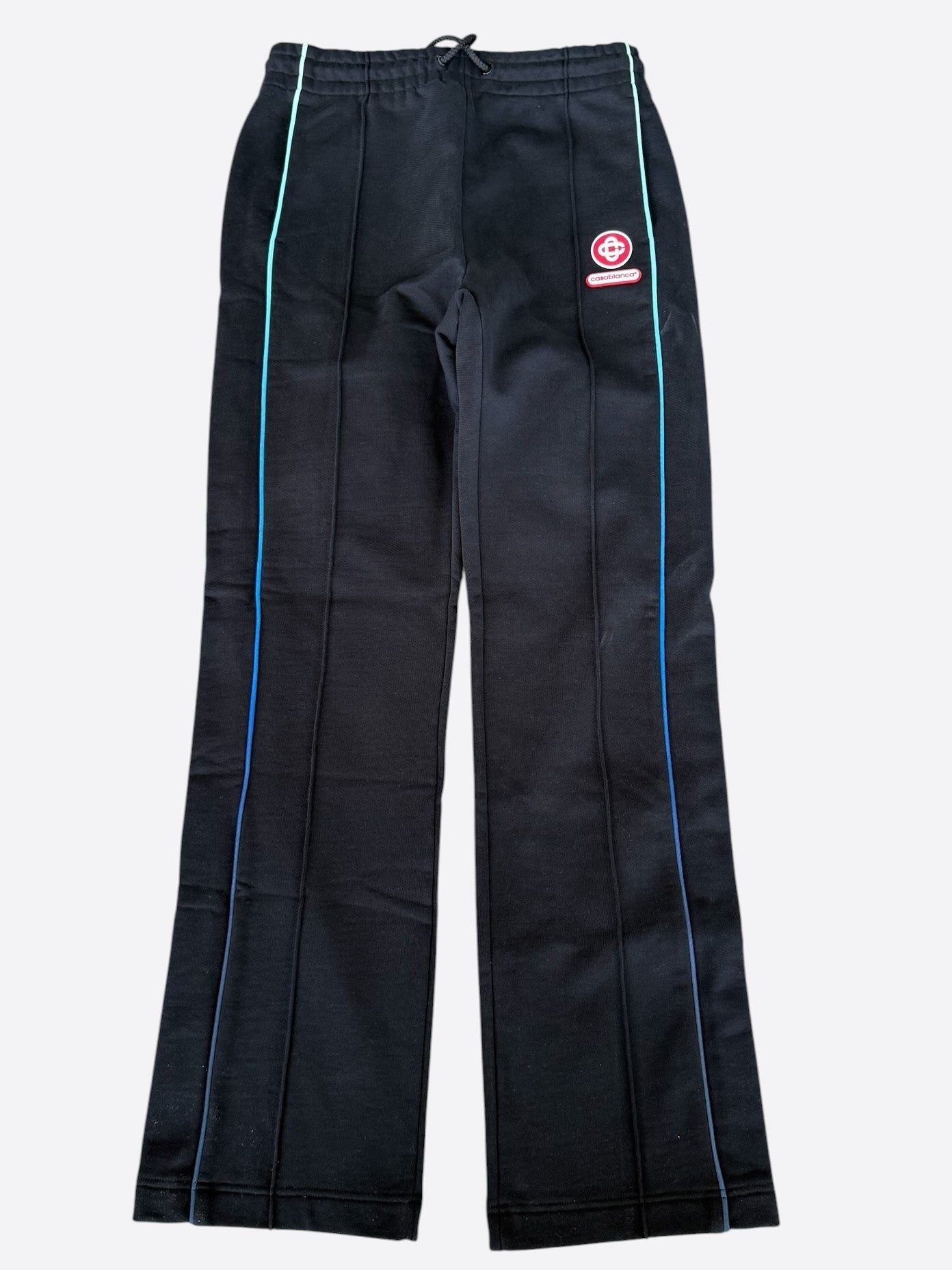 Casablanca Black & Gradient Embroidered Logo Sweatpants