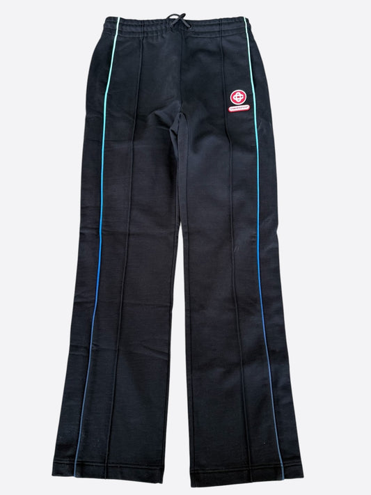 Casablanca Black & Gradient Embroidered Logo Sweatpants