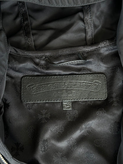 Chrome Hearts Black Nylon Cross Patch Parka Jacket