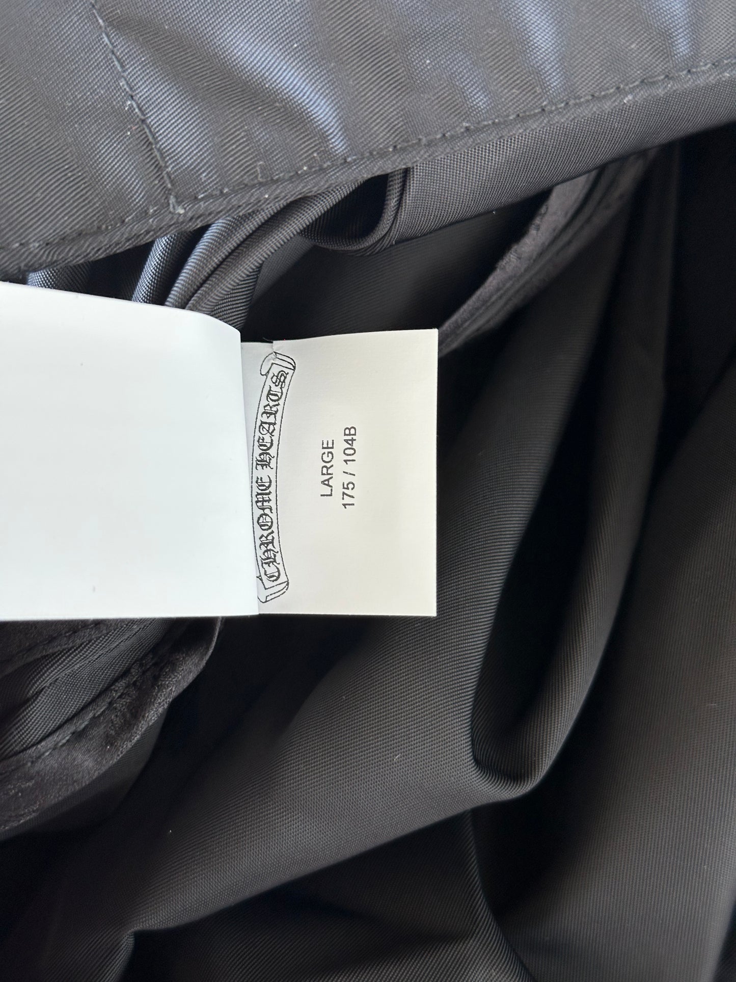 Chrome Hearts Black Nylon Cross Patch Parka Jacket