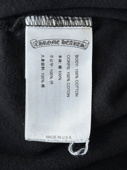 Chrome Hearts Black & Pink Horseshoe Logo Longsleeve T-Shirt