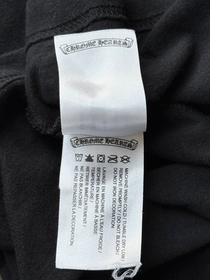 Chrome Hearts Black & Pink Horseshoe Logo Longsleeve T-Shirt