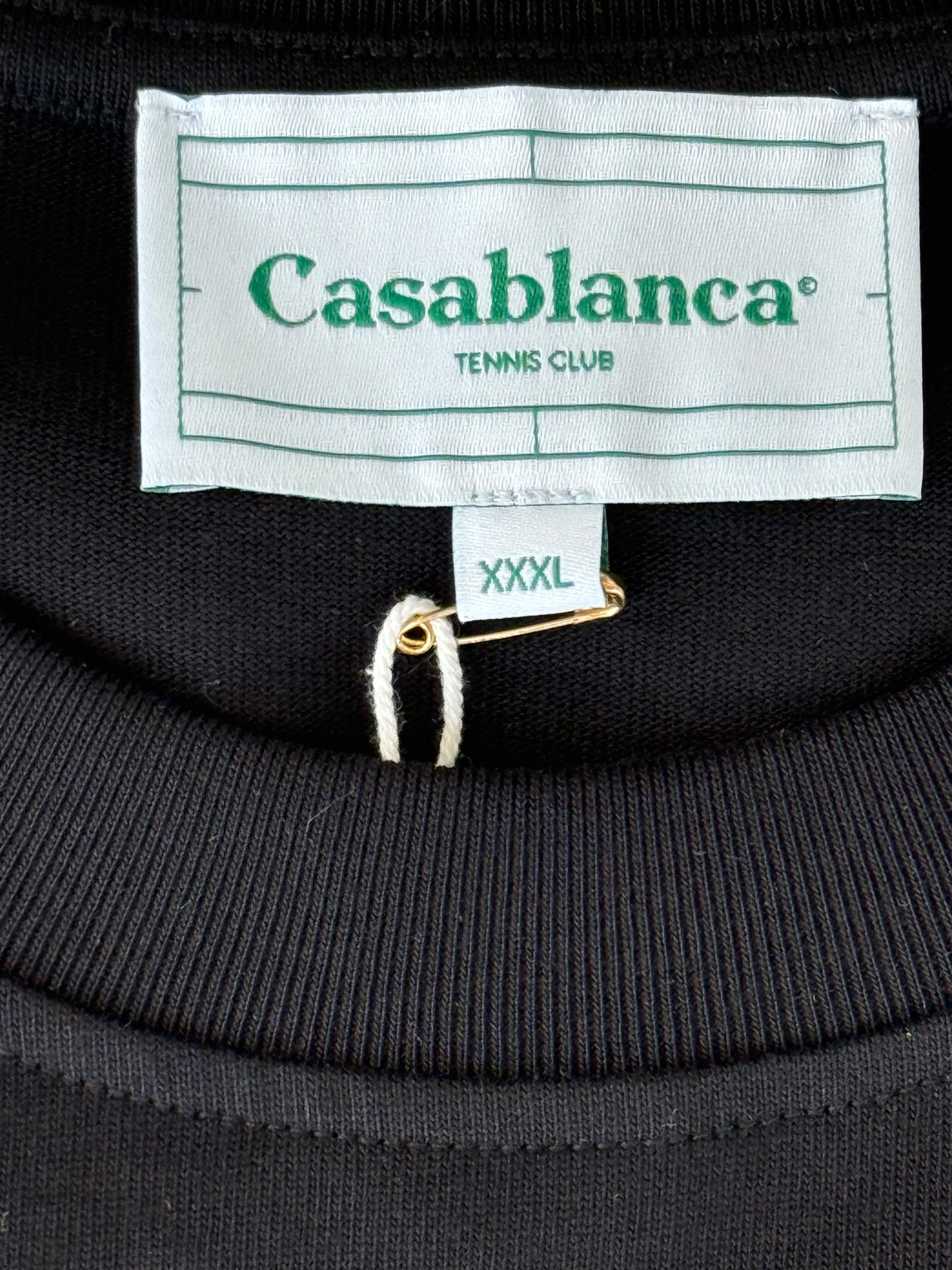 Casablanca Black & Red Diamond Patch T-Shirt