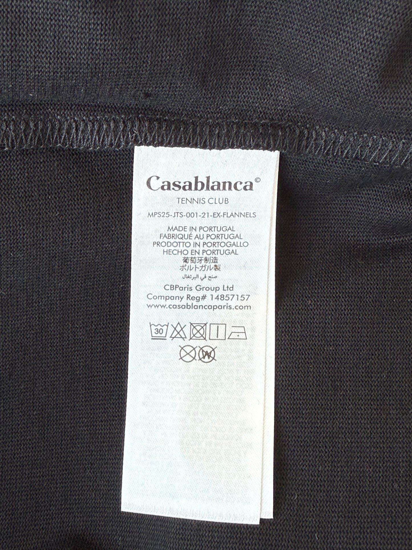 Casablanca Black & Red Diamond Patch T-Shirt