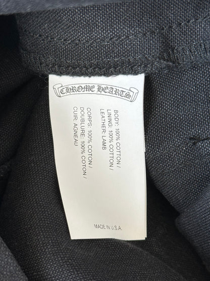 Chrome Hearts Black Cross Patch Carpenter Pants