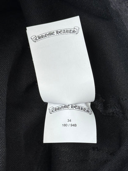 Chrome Hearts Black Cross Patch Carpenter Pants