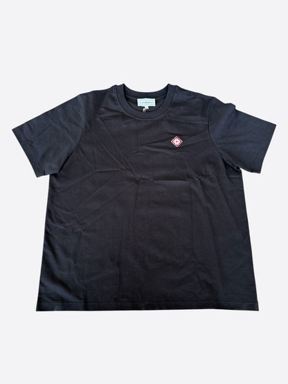 Casablanca Black & Red Diamond Patch T-Shirt