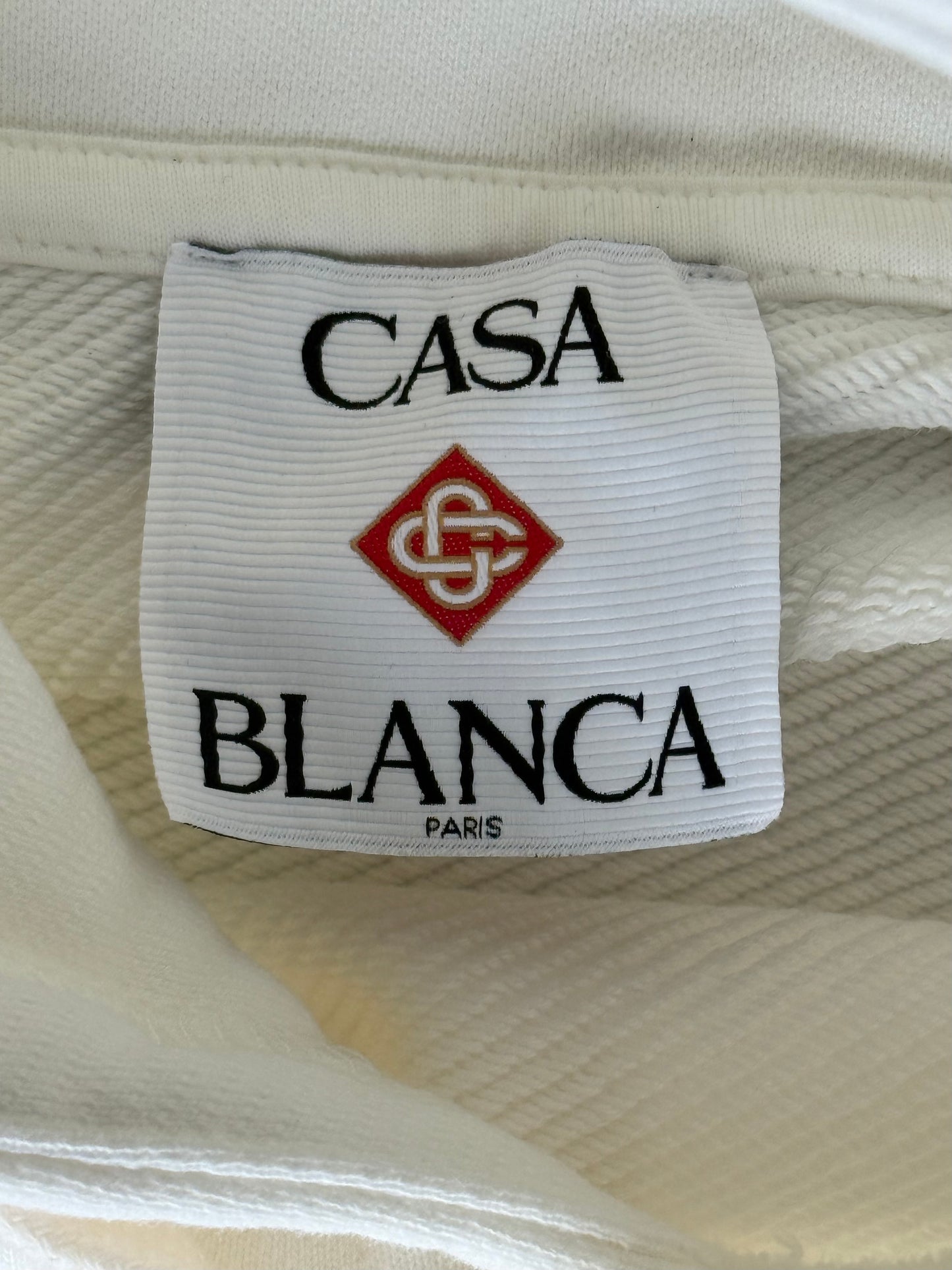 Casablanca White & Multicolor Casa Way Mountain Graphic Hoodie