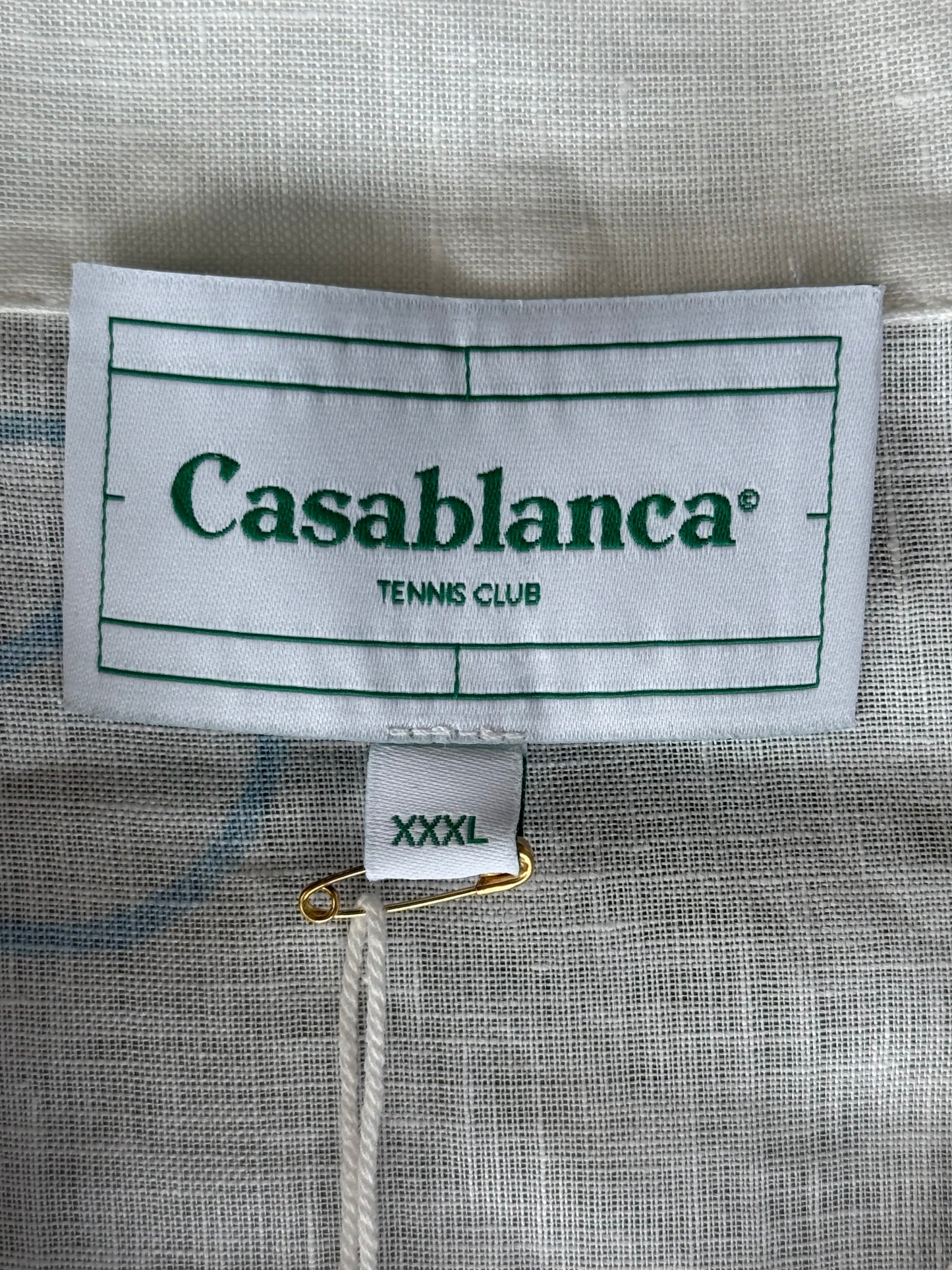 Casablanca White & Multicolor Tennis Play Button Up Shirt