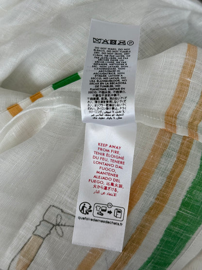 Casablanca White & Multicolor Tennis Play Button Up Shirt