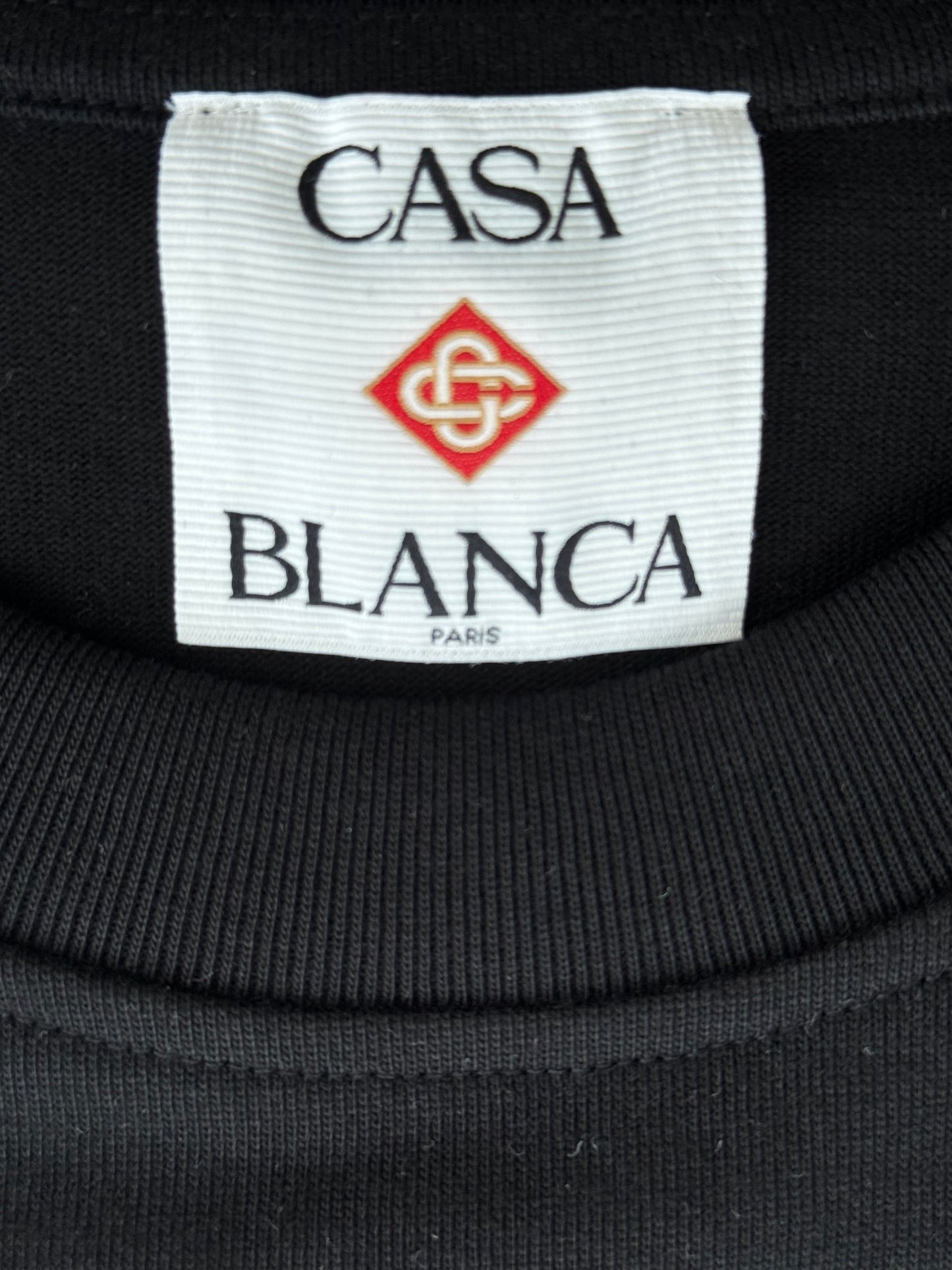 Casablanca Black & Multicolor Mushroom Graphic T-Shirt