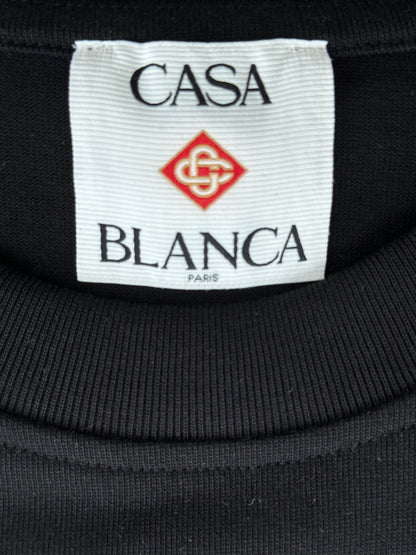 Casablanca Black & Multicolor Mushroom Graphic T-Shirt