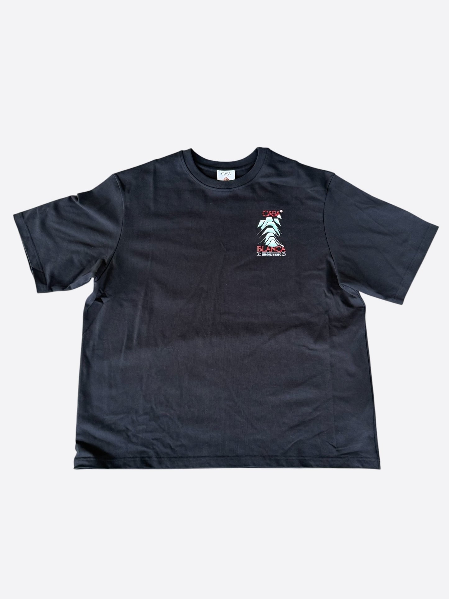 Casablanca Black & Multicolor Frosty Mountain Graphic T-Shirt