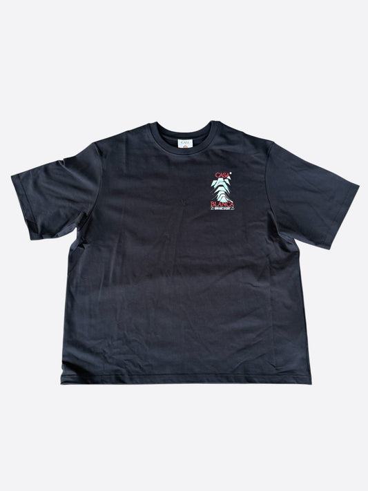 Casablanca Black & Multicolor Frosty Mountain Graphic T-Shirt