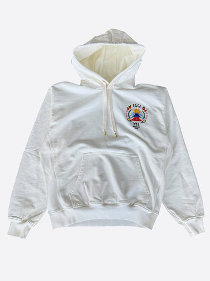 Casablanca White & Multicolor Casa Way Mountain Graphic Hoodie