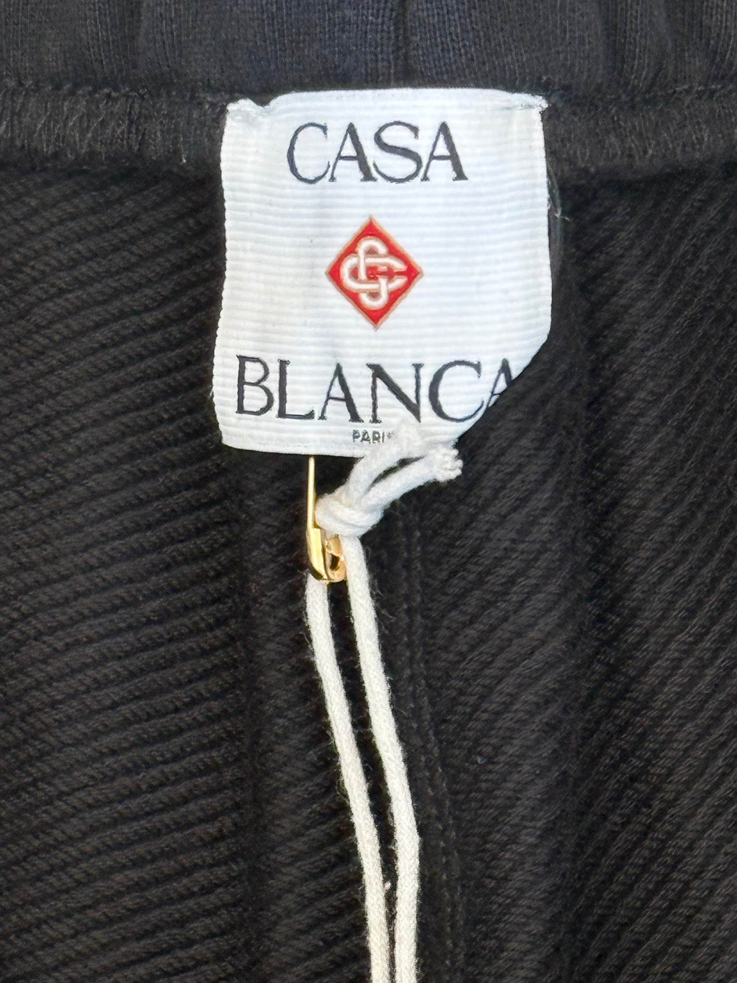 Casablanca Black & Multicolor L'Arch De Tennis Logo Shorts