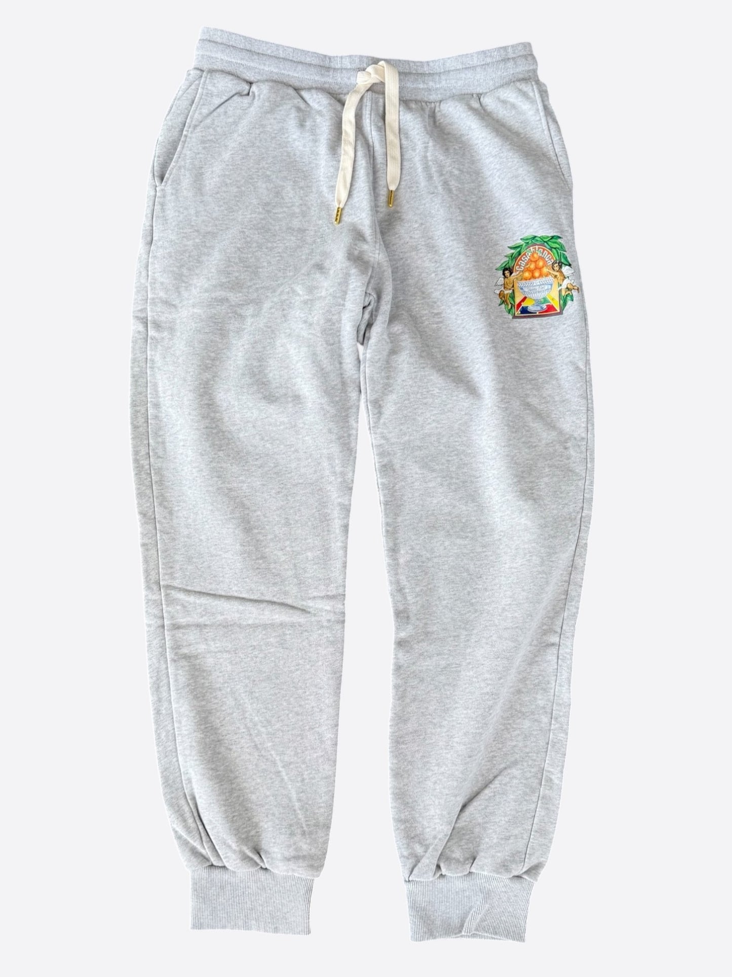 Casablanca Grey & Multicolor Triomphe D'Orange Logo Sweatpants