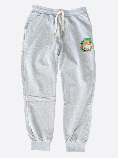 Casablanca Grey & Multicolor Triomphe D'Orange Logo Sweatpants