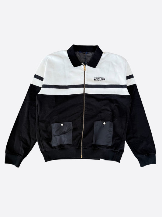 Louis Vuitton Black & White Hybrid Track Jacket