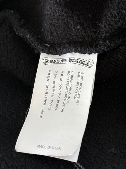 Chrome Hearts Black & White Triple Cross Embroidered Hoodie