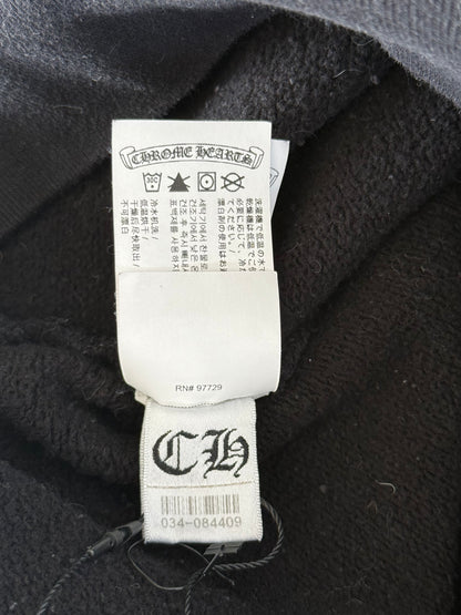 Chrome Hearts Black & White Triple Cross Embroidered Hoodie