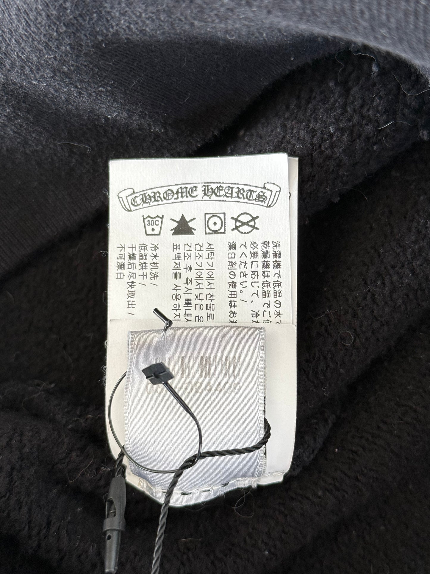 Chrome Hearts Black & White Triple Cross Embroidered Hoodie