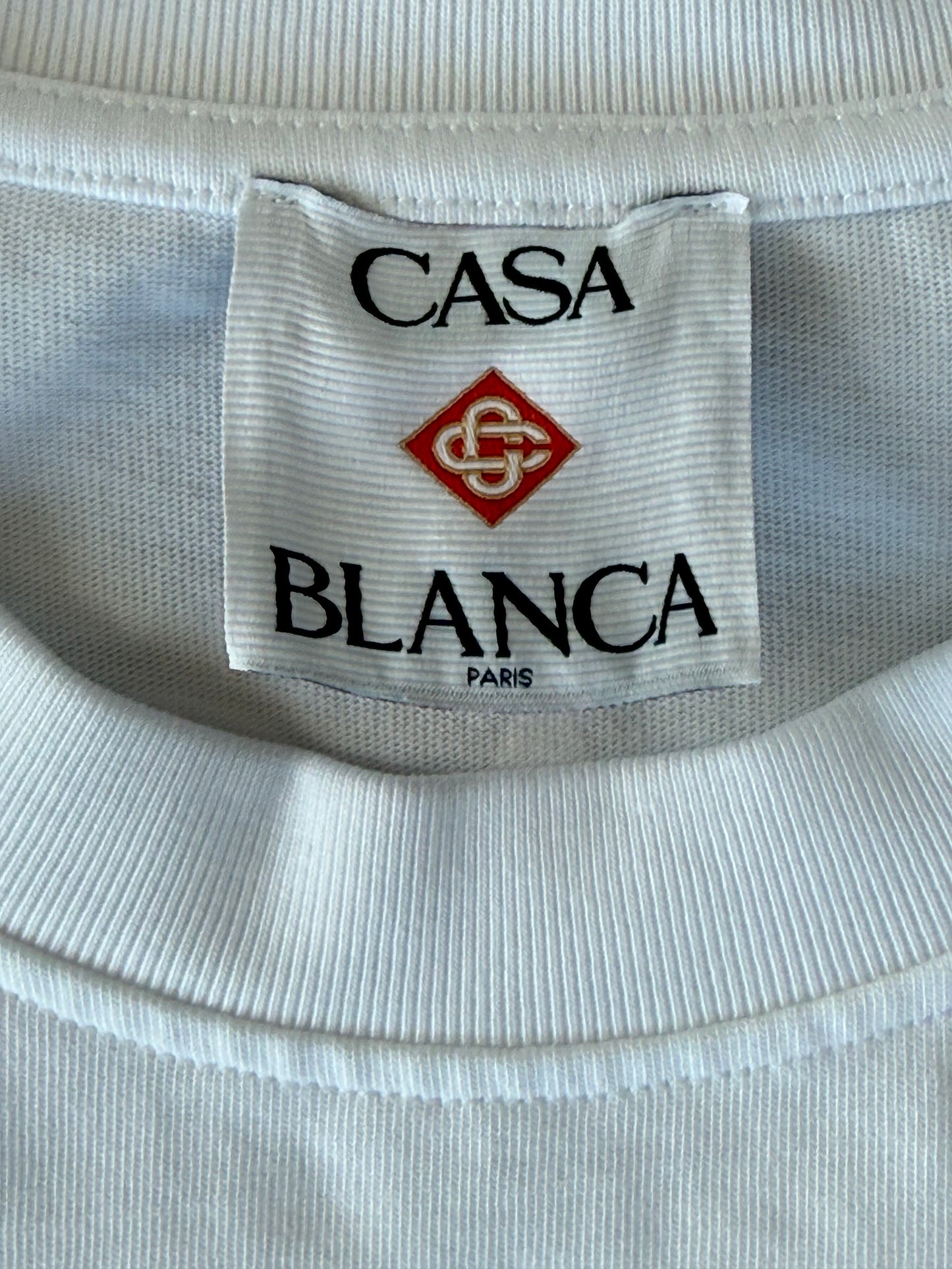 Casablanca White & Multicolor Nature Teacher Graphic T-Shirt