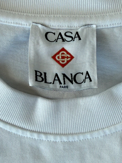 Casablanca White & Multicolor Nature Teacher Graphic T-Shirt