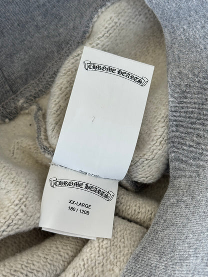 Chrome Hearts Grey & Black Triple Cross Paper Jam Quarter Zip Sweater