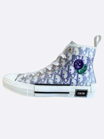 Dior Kenny Scharf White & Multicolor Oblique Faces B23 Sneakers
