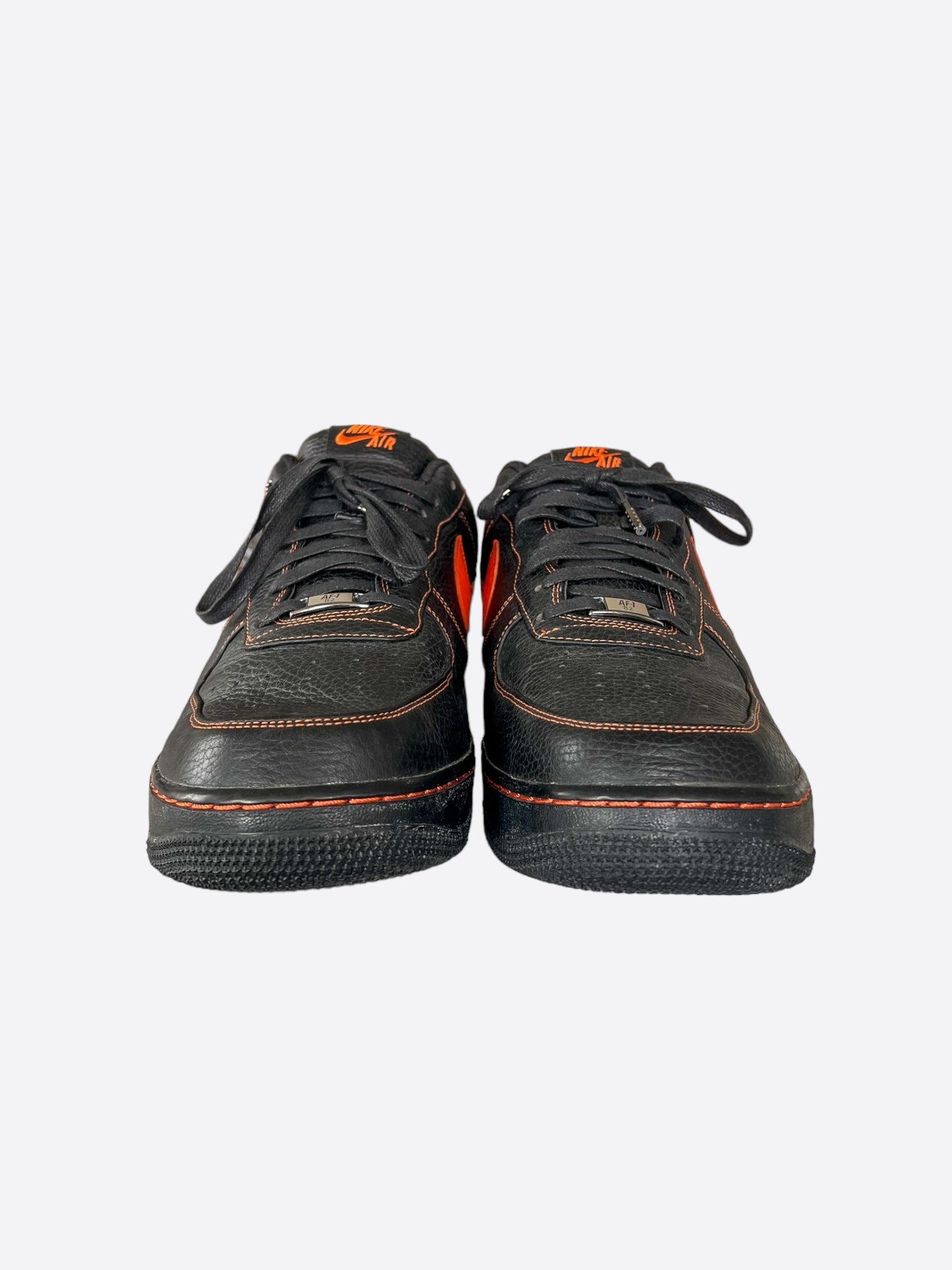 Nike Vlone Black & Orange Air Force 1s